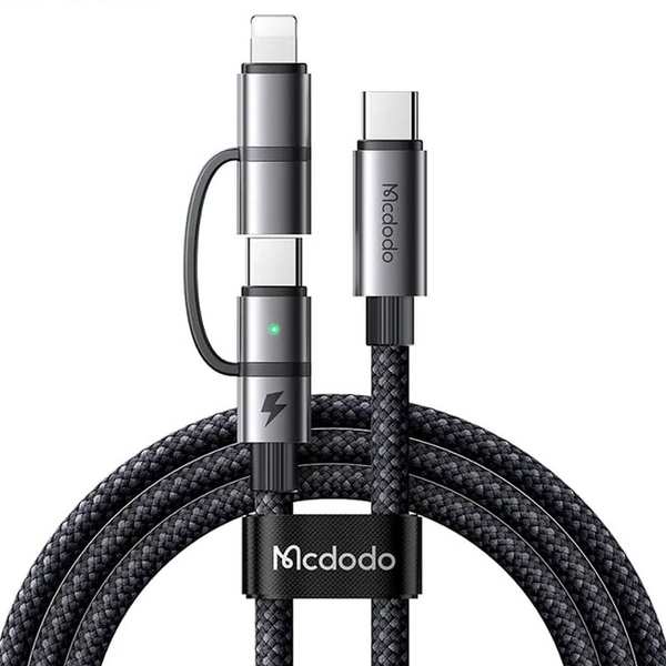 کابل شارژ سریع سه سر تایپ سی به تایپ سی و لایتنینگ مک دودو CA-045