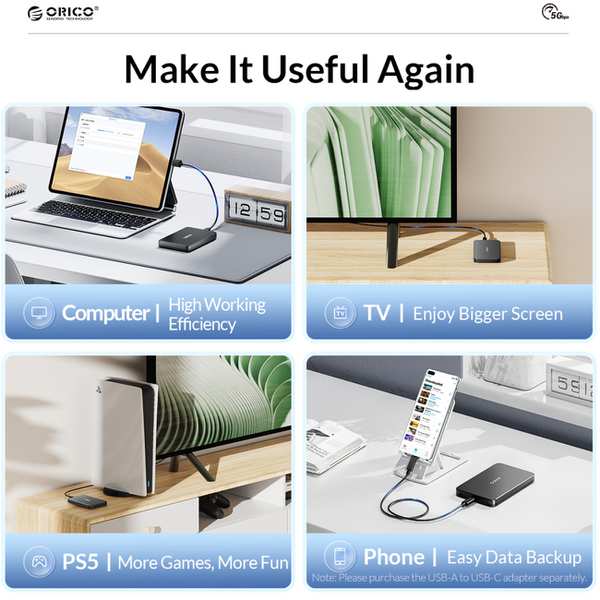 باکس هارد 2.5 اینچی اوریکو 2588U3-V1 - تصویر 9