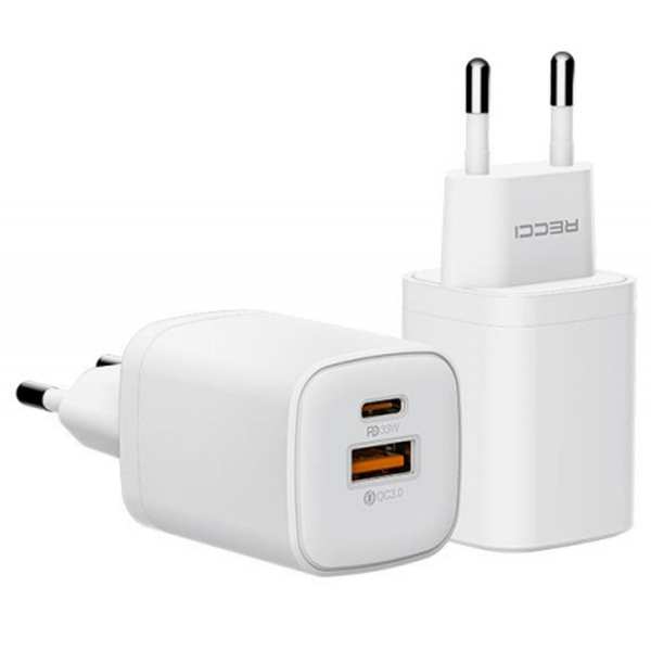 شارژر دیواری تایپ سی و یو اس بی 33 وات رسی RC60E