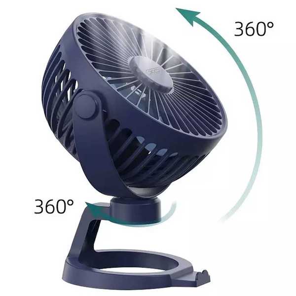 پنکه شارژی رومیزی 4 اینچی و هولدر موبایل ایکس او MF78 - تصویر 4