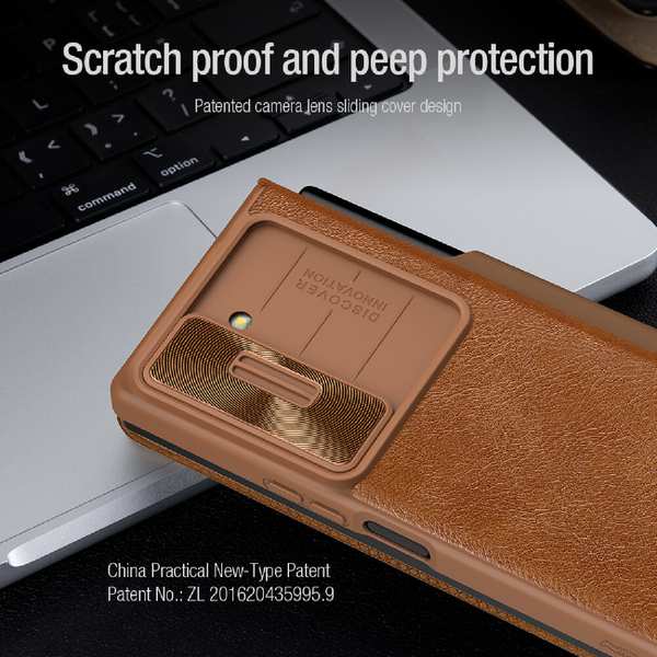 قاب محافظ گوشی سامسونگ گلکسی زد فولد 6 نیلکین Qin Pro Leather - تصویر 13