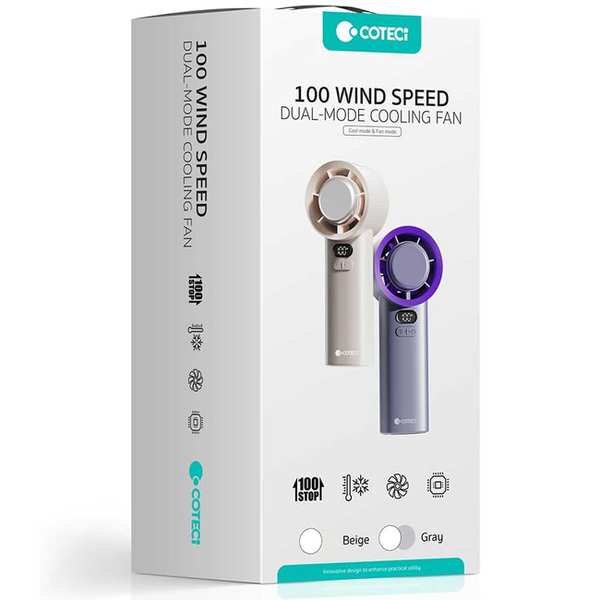 پنکه دستی شارژی 100 سرعته با باد قوی کوتسی OT-035-GY - تصویر 9
