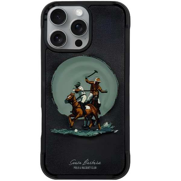 قاب مگنتی گوشی آیفون 16 پرو مکس سانتا باربارا پولو راکت کلاب SB-IP16SPAUB-P6.9BLK
