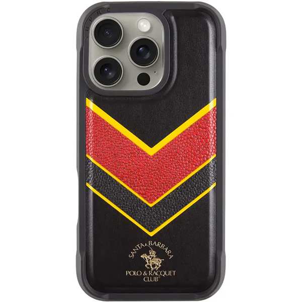 قاب مگنتی آیفون 16 پرومکس سانتا باربارا پولو راکت کلاب SB-IP16SPBAT-P6.9BLK-YEL