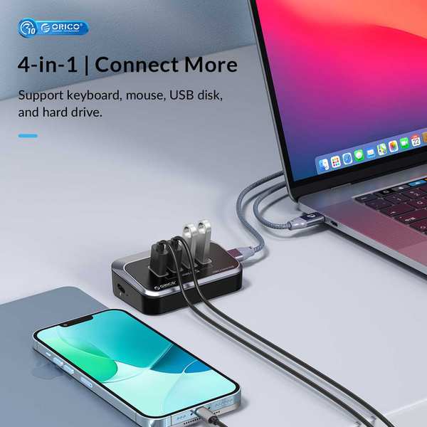 هاب یو اس بی 4 پورت یو اس بی 3.2 اوریکو M34A-G2 - تصویر 2