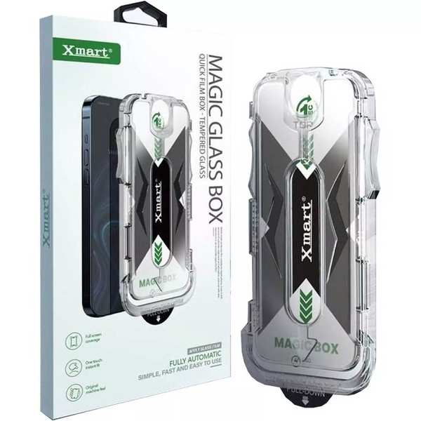 گلس گوشی آیفون 12 و آیفون 12 پرو با ابزار نصب ایکس مارت