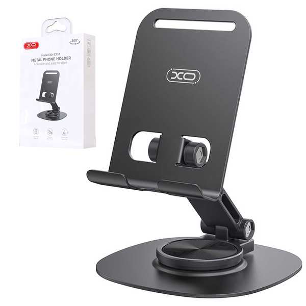 هولدر گوشی موبایل رومیزی فلزی تاشو با چرخش 360 درجه ایکس او C151