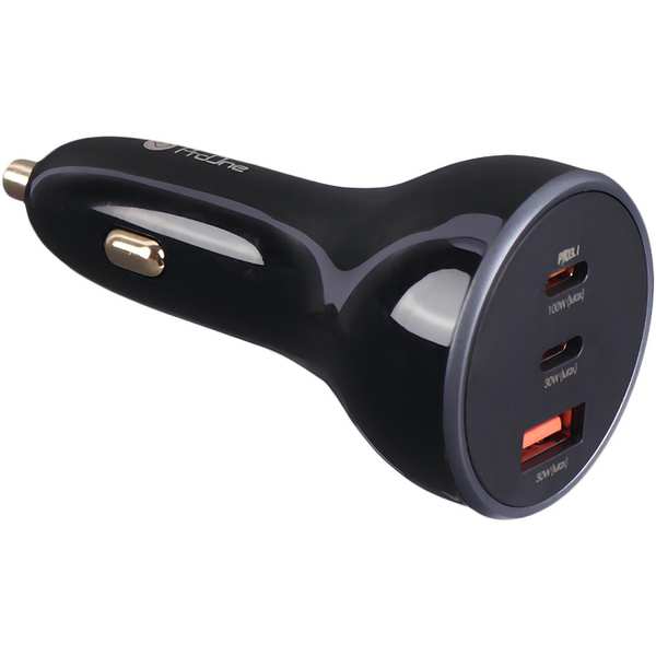 شارژر فندکی فست شارژ ماشین تایپ سی و یو اس بی 160 وات پرووان PCG29