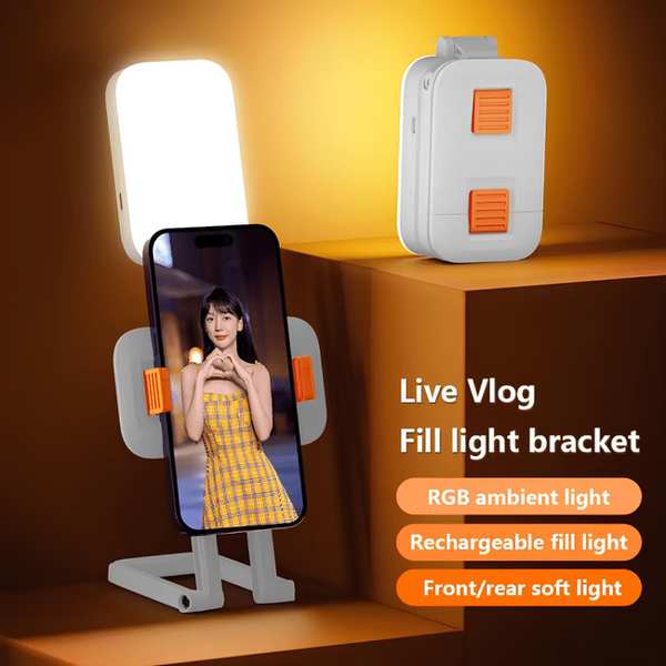هولدر گوشی موبایل و رینگ لایت شارژی چندکاره D2 PRO - تصویر 4