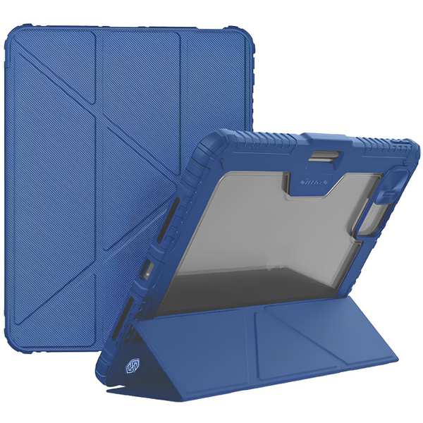 کاور کلاسوری نیمه شفاف آیپد پرو 13 2024 بامپردار نیلکین Bumper Leather Case Pro - تصویر 8