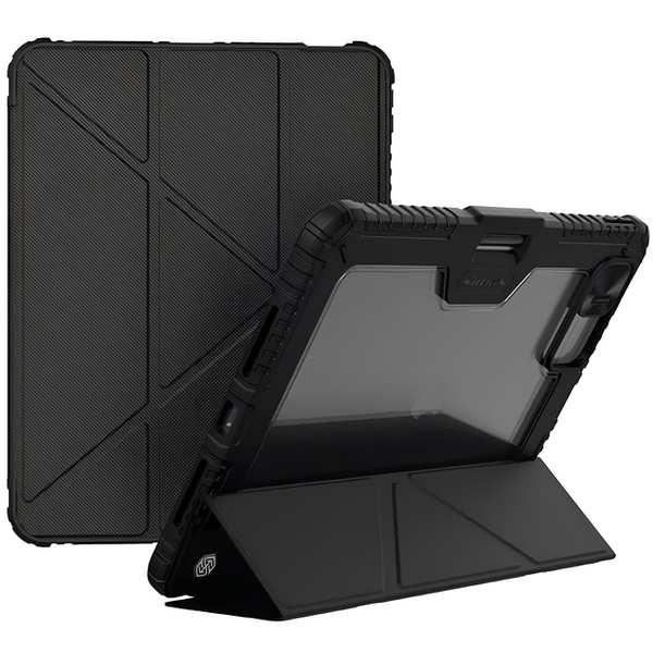 کاور کلاسوری نیمه شفاف آیپد پرو 11 2024 بامپردار نیلکین Bumper Leather Case Pro - تصویر 2