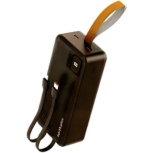 پاور بانک تایپ سی و یو اس بی 22.5 وات 30000 همراه با کابل تایپ سی و لایتنینگ نورث پلاس PowerMateF30