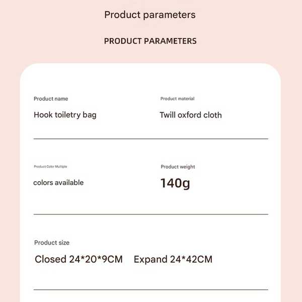 کیف لوازم آرایشی و بهداشتی مسافرتی New hook bag - تصویر 19