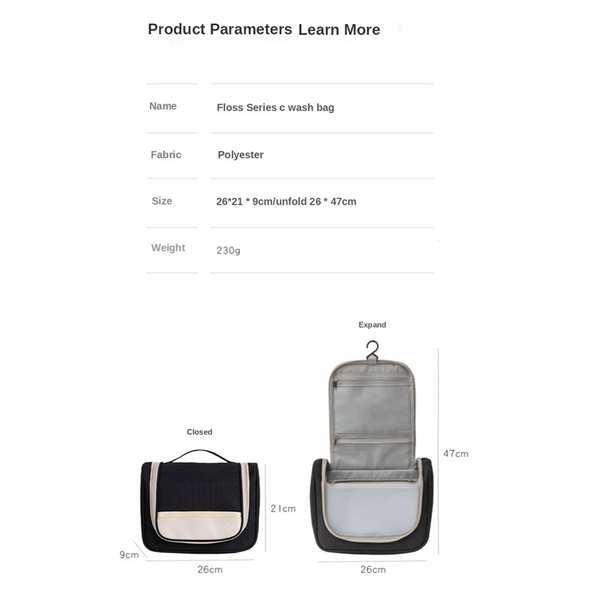 کیف لوازم آرایشی و بهداشتی مسافرتی چد منظوره دارای قلاب آویز برلیانس Flos Hook Bag - تصویر 21