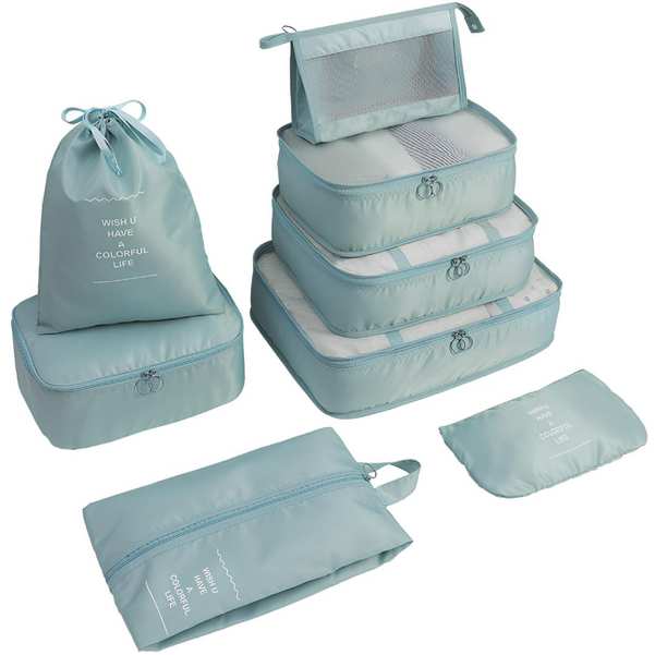 پک کیف نظم دهنده چمدان مسافرتی ضدآب (8 تکه) برلیانس New eight-piece set