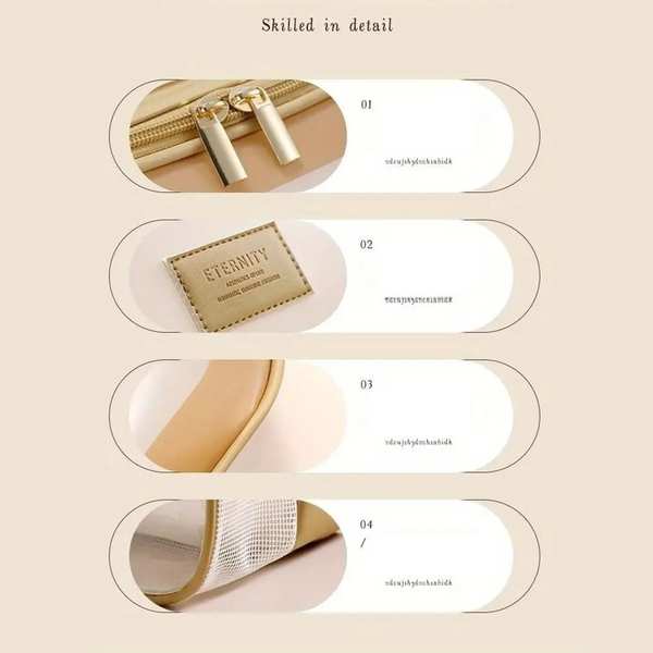 کیف لوازم آرایشی و بهداشتی دارای محفظه جدا کننده TPU double-layer - تصویر 10