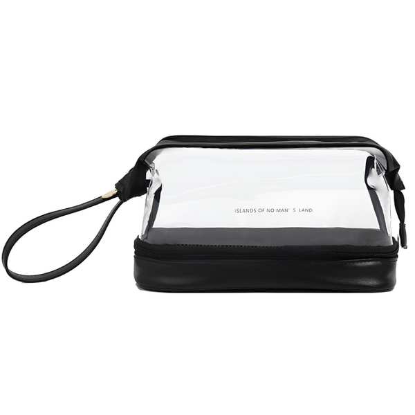 کیف لوازم آرایشی مسافرتی دو لایه ضدآب با ظرفیت زیاد Cloud Transparent - تصویر 5