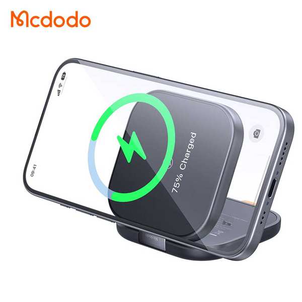 شارژر وایرلس 15 وات گوشی آیفون و هندزفری بلوتوثی دوکاره مک دودو همراه کابل دوسر تایپ سی CH-216