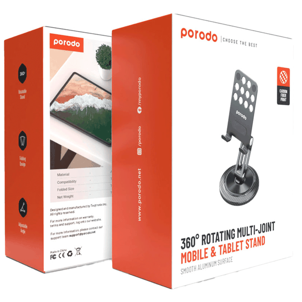 هولدر گوشی موبایل و تبلت رومیزی با چرخش 360 درجه پرودو PD-ACPS360-GY - تصویر 5