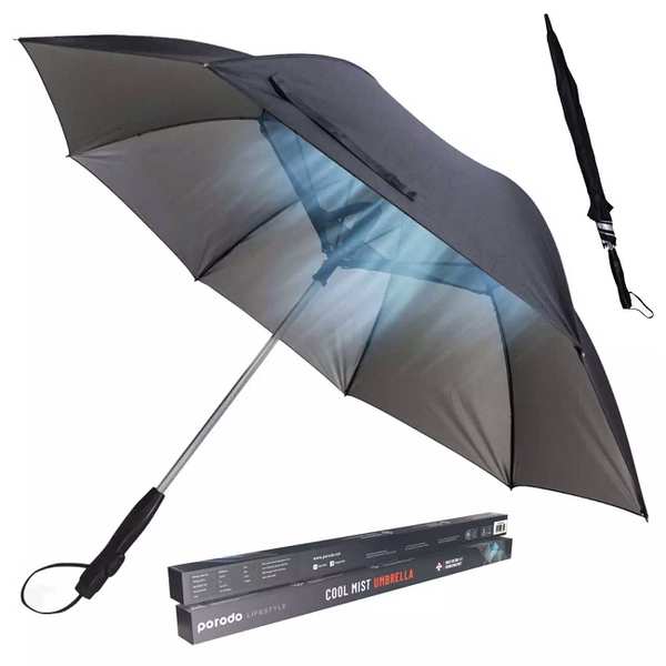 چتر آفتابی و بارنی دارای فن خنک کننده و مه مرطوب کننده پورودو PD-LFST029-BK