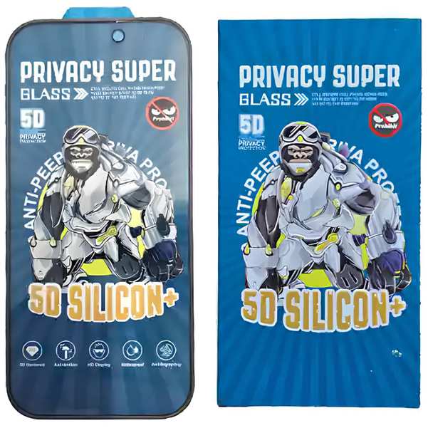 گلس پرایوسی ایربگ دار آیفون 15 پرو 5 بعدی موکوسون Privacy Super