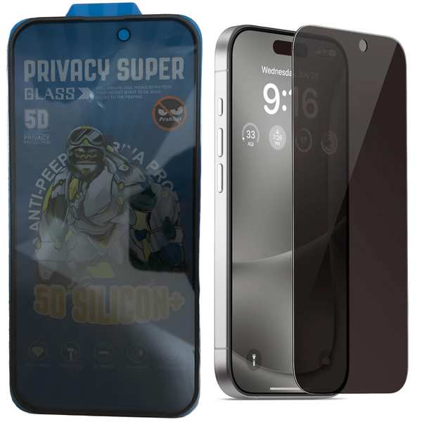 گلس پرایویسی گوشی آیفون 16 پرومکس 5 بعدی موکوسون 5D