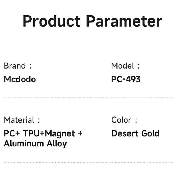 قاب مگ سیف حلقه انگشتی آیفون 16 پرومکس مک دودو PC-4935 - تصویر 20