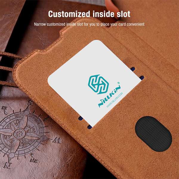 کاور کتابی سامسونگ گلکسی اس 25 پلاس نیلکین Qin Pro Leather case - تصویر 21