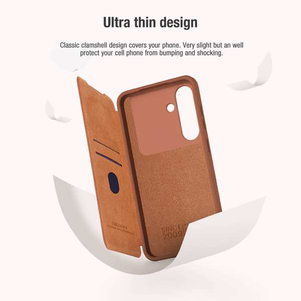 کاور کتابی سامسونگ گلکسی اس 25 پلاس نیلکین Qin Pro Leather case - تصویر 9