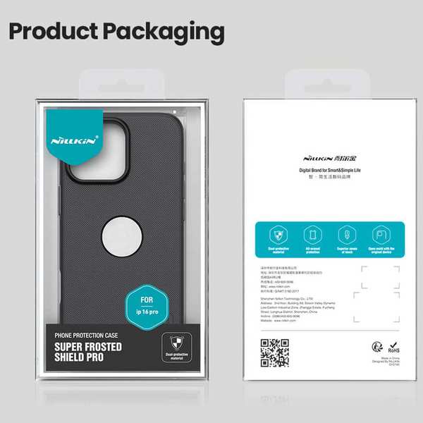قاب گوشی آیفون 16 پرو نیلکین Super Frosted Shield Pro - تصویر 21
