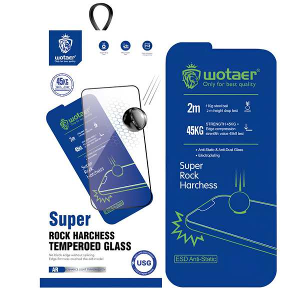 گلس شیشهای آنتی استاتیک آیفون 13 پرو مکس Wotaer