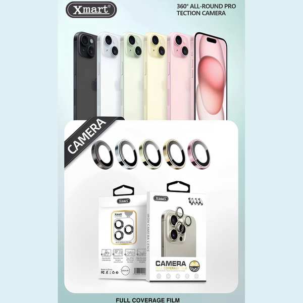 گلس لنز دوربین آیفون 15 و 15 پلاس Xmart - تصویر 10