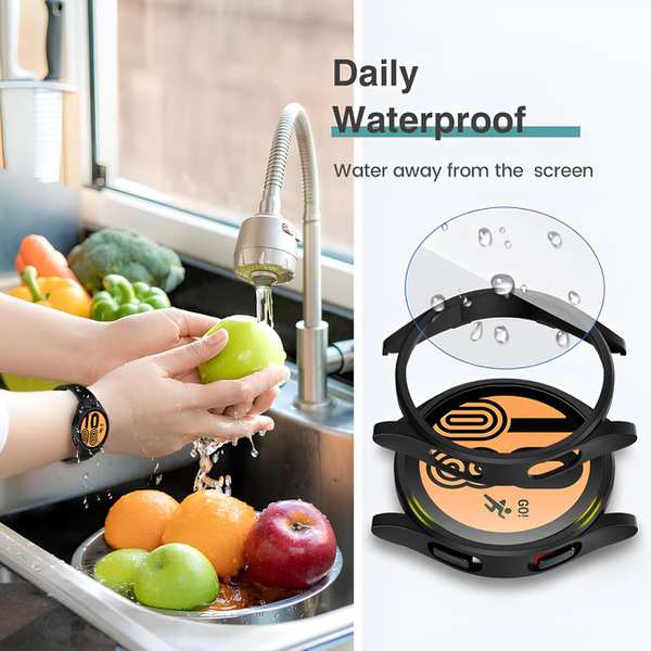 قاب محافظ و گلس ساعت هوشمند سامسونگ 40 میلیمتری سری 4 و 5 لیتو +S - تصویر 16