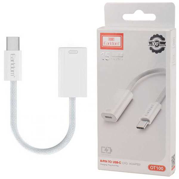 مبدل اوتیجی آیفون 15 تایپسی به لایتنینگ ارلدام OT100