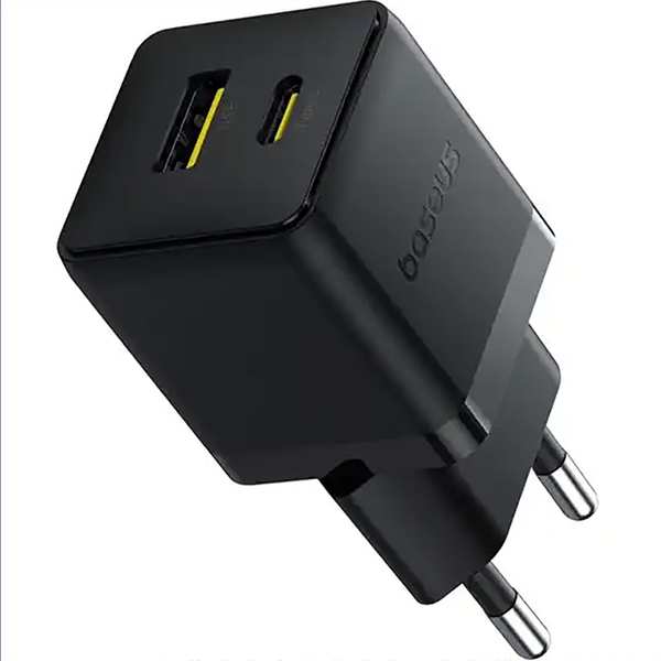 شارژر دیواری فست تایپسی و یو اس بی 30 وات بیسوس با کابل دو سر تایپ سی CCZC30UE - تصویر 4
