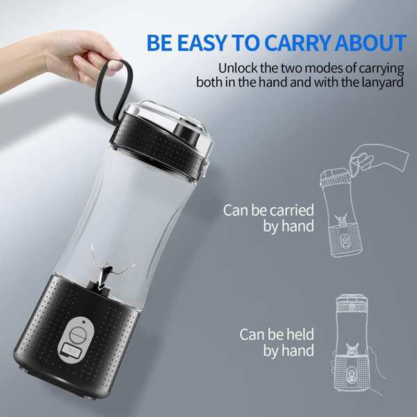 شیکر و آبمیوه گیری شارژی قابل حمل 380 میلی لیتر گرین لاین GNBLNDMPJBK - تصویر 7