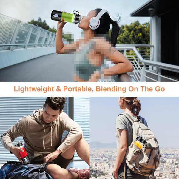 شیکر و آبمیوه گیری شارژی قابل حمل 380 میلی لیتر گرین لاین GNBLNDMPJBK - تصویر 8
