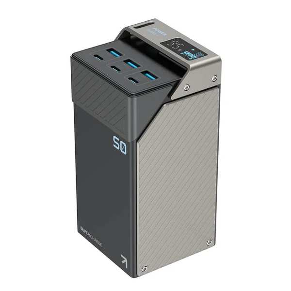 پاوربانک تایپ سی و یو اس بی شارژ سریع 65 وات 50000 پاورولوژی PPBCHA68