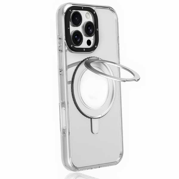 قاب مگ سیف حلقه انگشتی شفاف آیفون 16 پرو یانگ کیت ZDzhj001 - تصویر 4