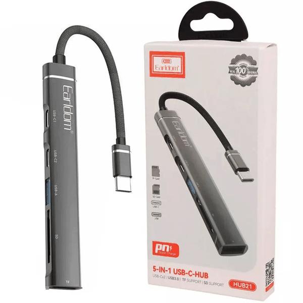 هاب تایپ سی 5 پورت ارلدام ET-HUB21