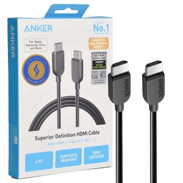 کابل اچ دیآمآی 2.1 دوطرفه 1.8 متری انکر A8742H11
