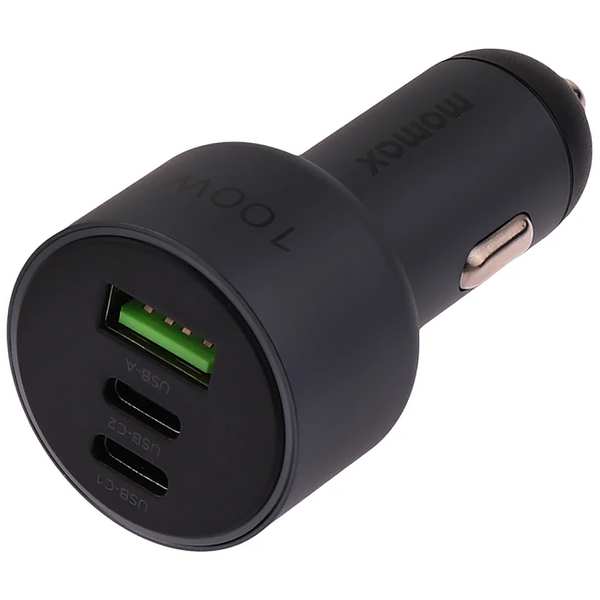 شارژر فندکی فست شارژ ماشین تایپ سی 100 وات مومکس UC17