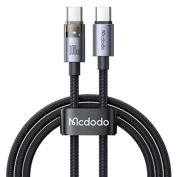 کابل شارژ سریع تایپ سی به تایپ سی 100 وات 5 آمپر 1.2 متری مکدودو CA-558