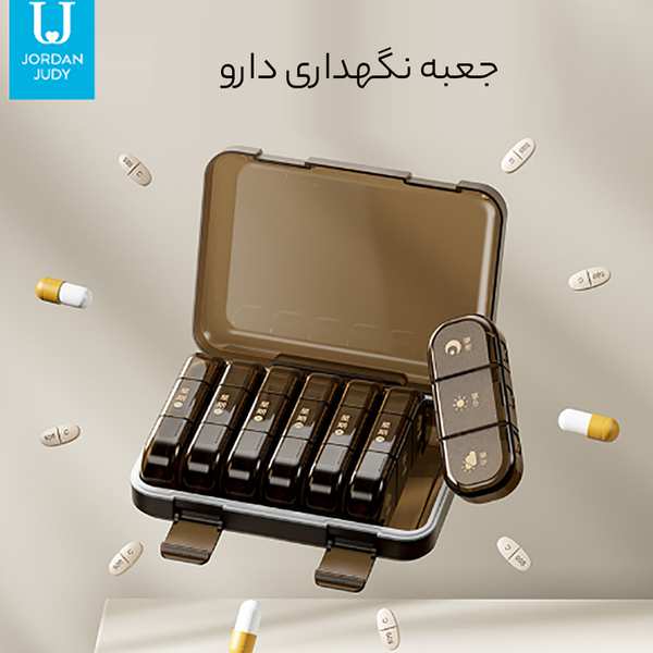 ابزار سلامت سازمان دهنده قرص مهرو موم شده هفتگی 28 عددی جوردن و جودی TR027 مشکی برند متفرقه - تصویر 2