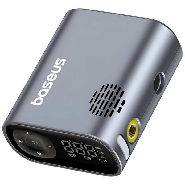 پمپ باد دیجیتالی شارژی دوچرخه و موتورسیکلت با چراغ قوه قابل حمل بیسوس C11169000121-00