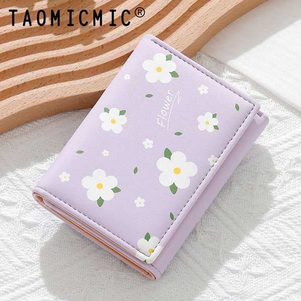 کیف پول زنانه فانتزی تاشو طرح گل بابونه تائومیک میک Y9265