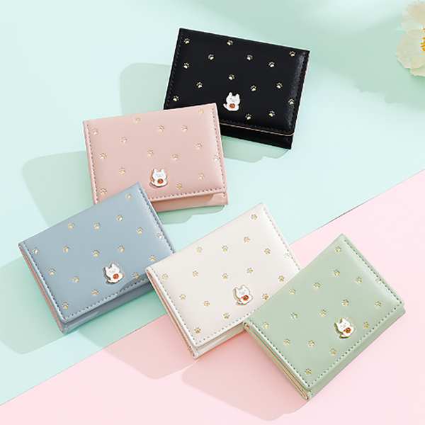 کیف پول زنانه فانتزی تاشو طرح پنجه گربه تائومیکمیک Y9286