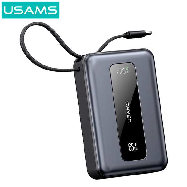 پاوربانک 20000 فست شارژ 65 وات Type-C و USB یوسامز CD243