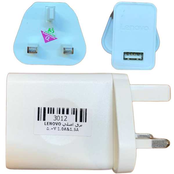 شارژر دیواری اصلی یو اس بی 5.2 ولت 2 آمپر لنوو C-P36