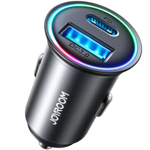 شارژر فندکی فست شارژ ماشین تایپسی و یواسبی 60 وات جویروم JR-CCN04